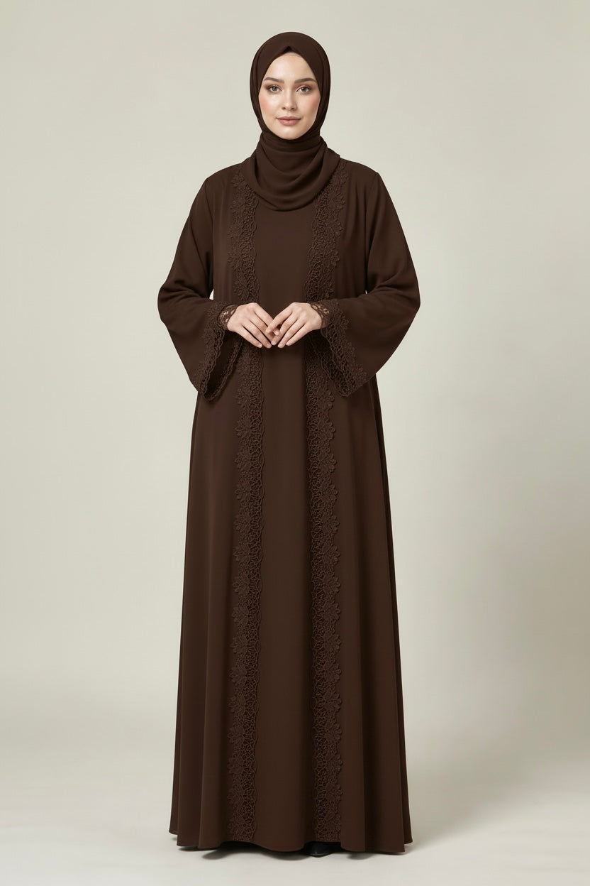 Abaya encaje floral