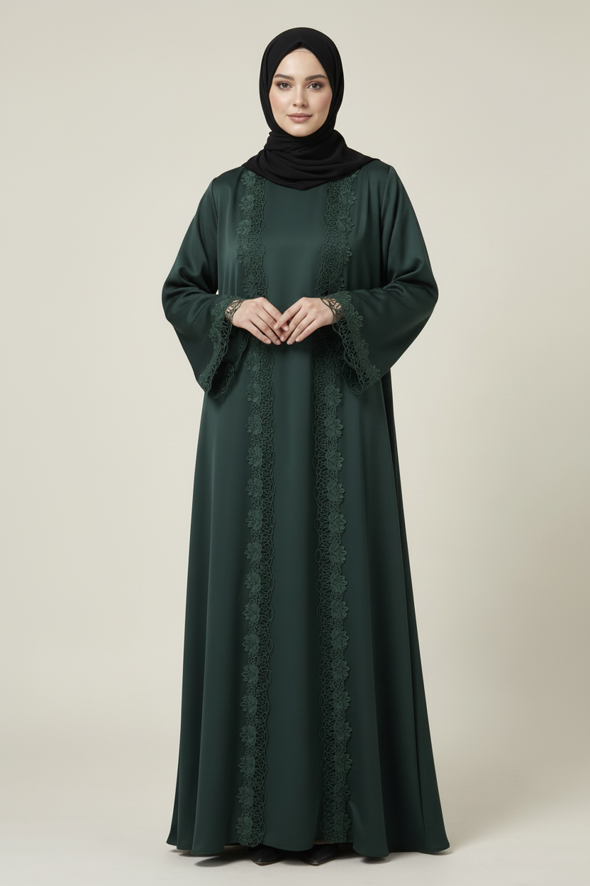 Abaya encaje floral