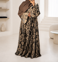 Floral Jacquard Abaya