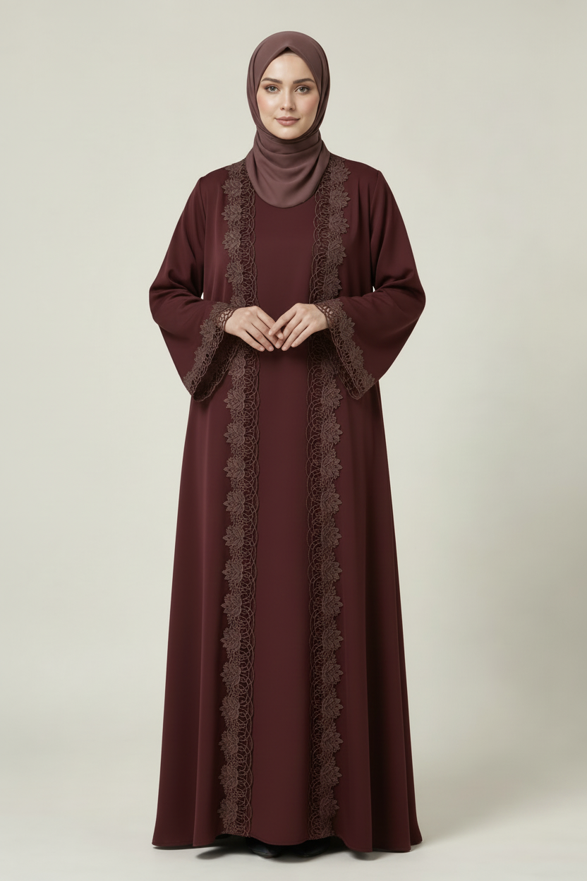 Abaya encaje floral