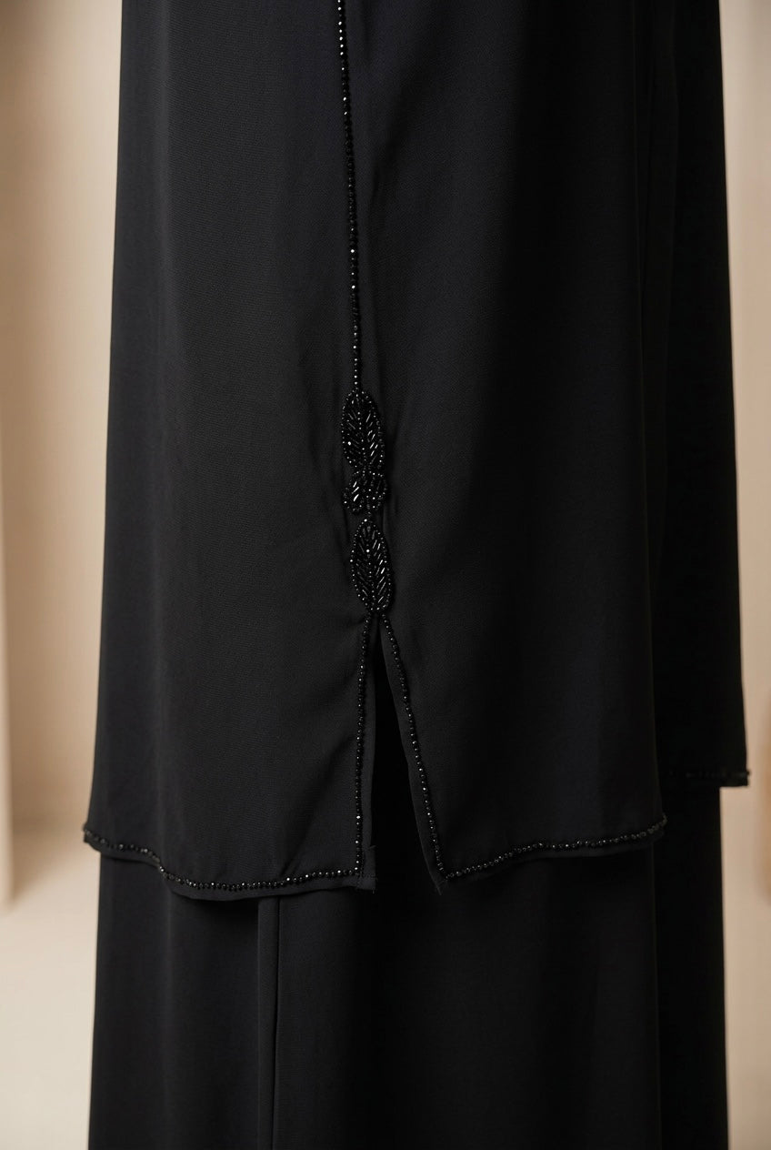 Abaya pedrería bordada