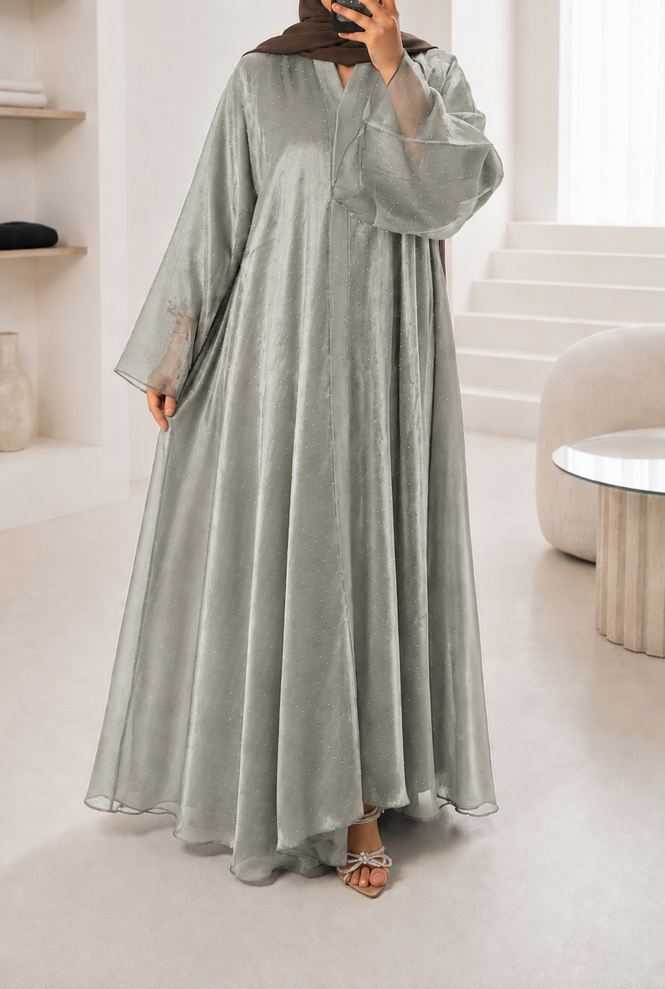 Luxury Organza Abaya
