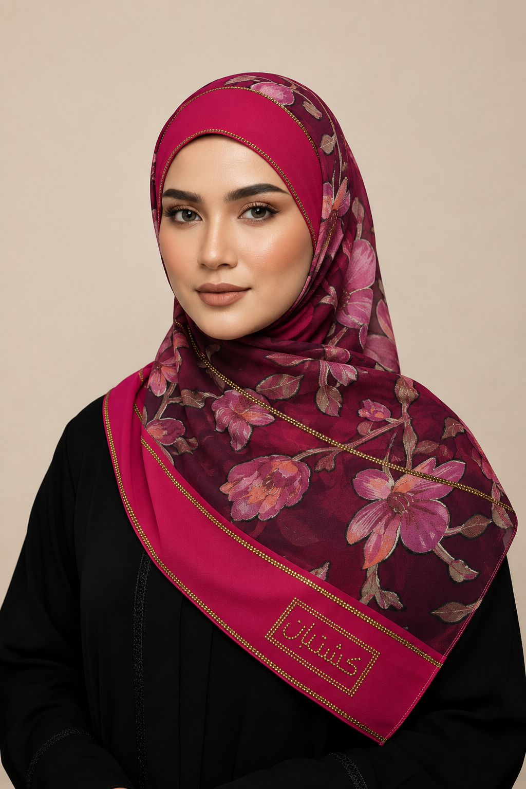 Emirati Luxe Floral Hijab