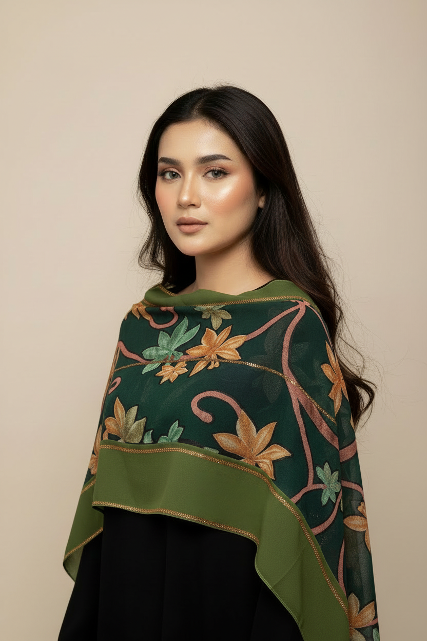 Emirati Luxe Floral Hijab