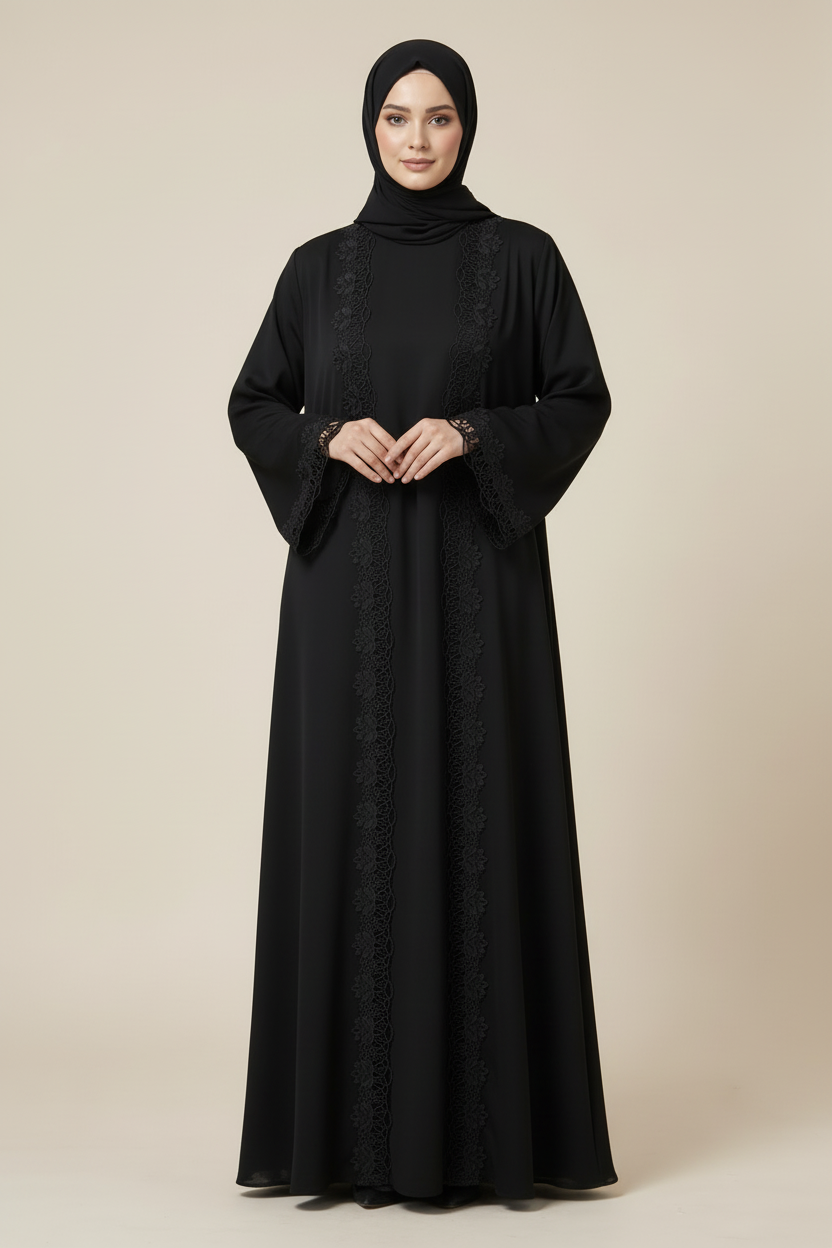 Abaya encaje floral