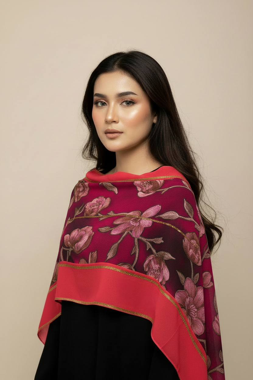 Emirati Luxe Floral Hijab