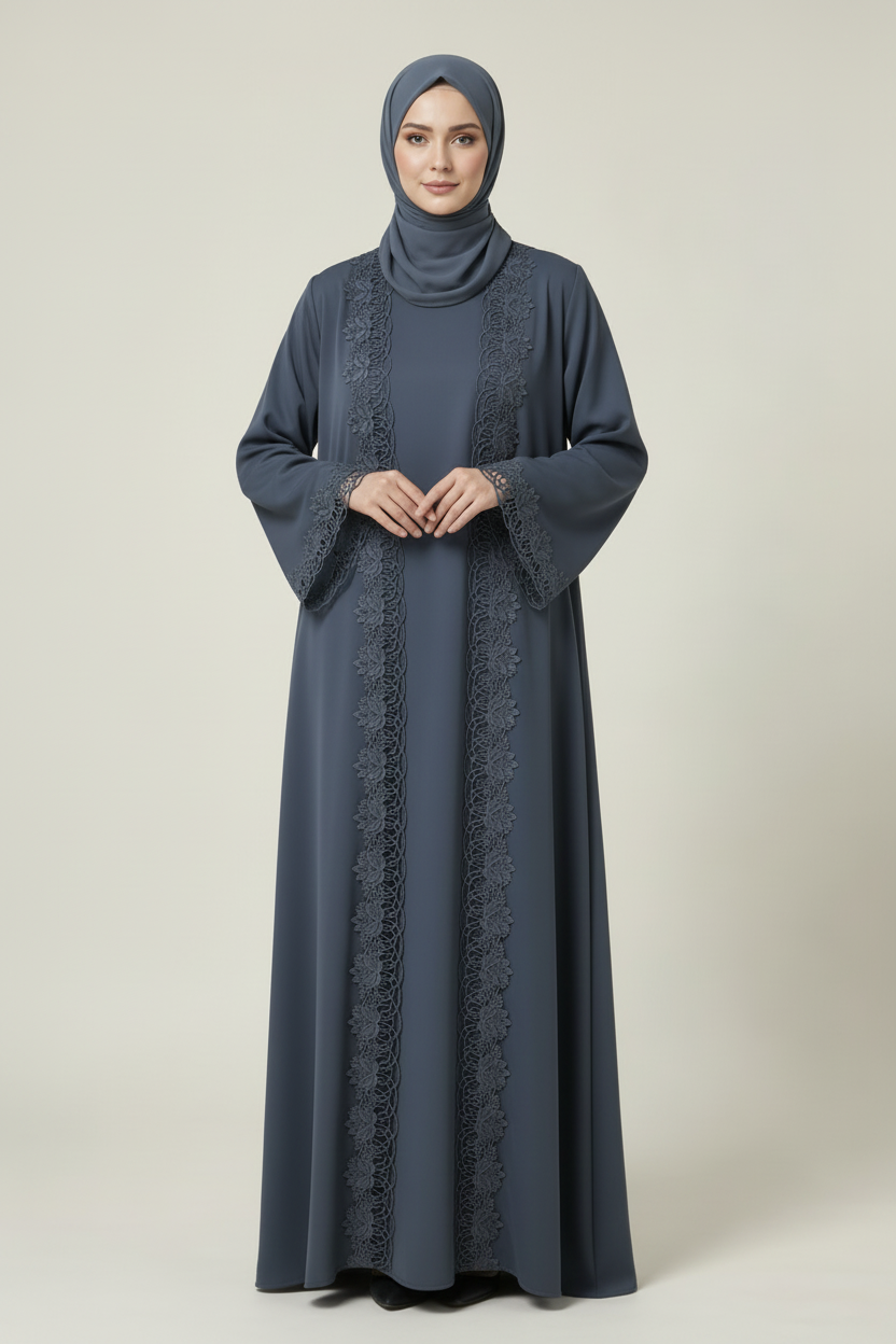 Abaya encaje floral