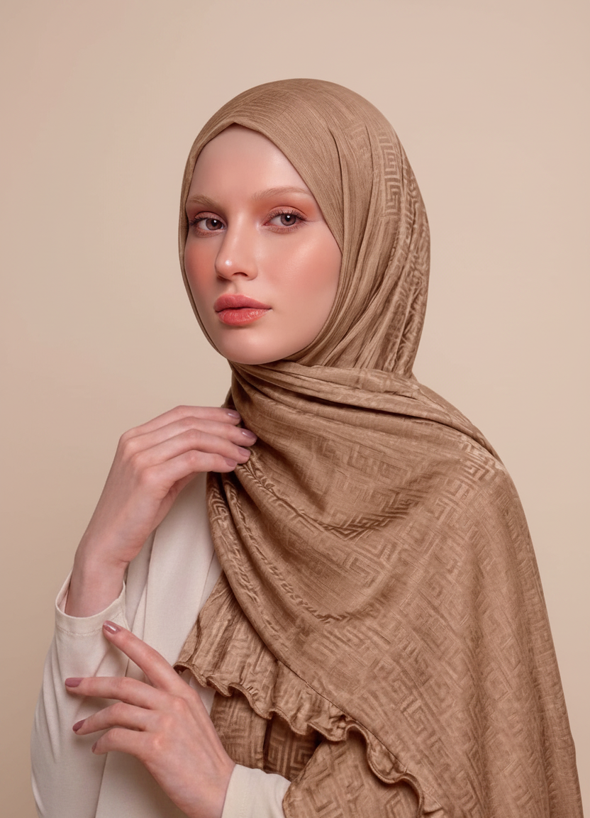 Hijab jersey antideslizante y cómodo 