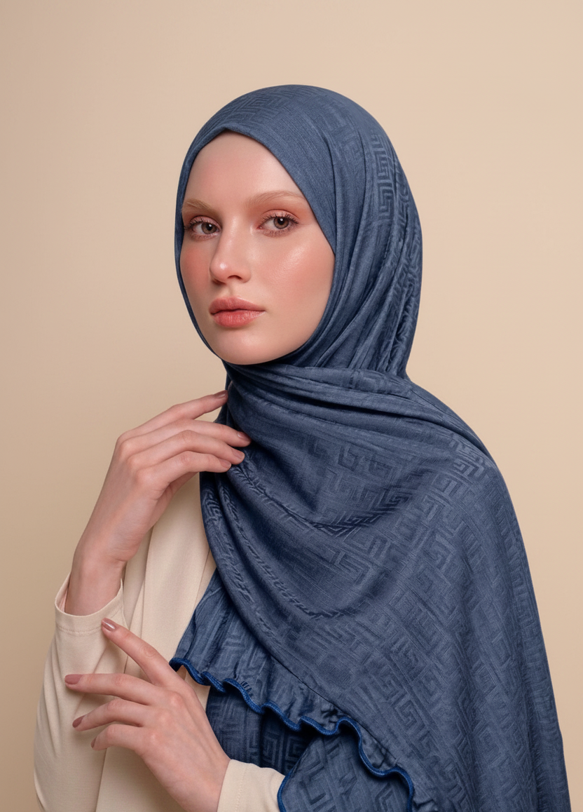 Hijab jersey antideslizante y cómodo 