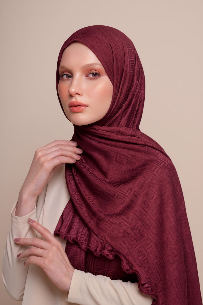 Hijab jersey antideslizante y cómodo 