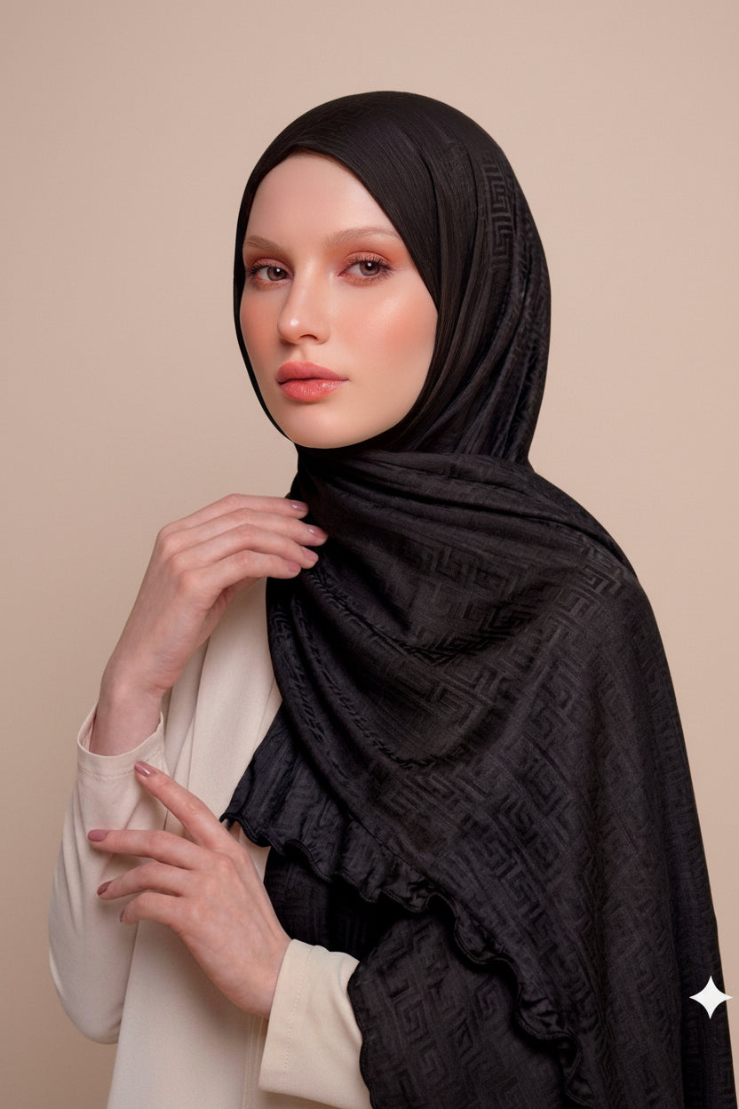 Hijab jersey antideslizante y cómodo 