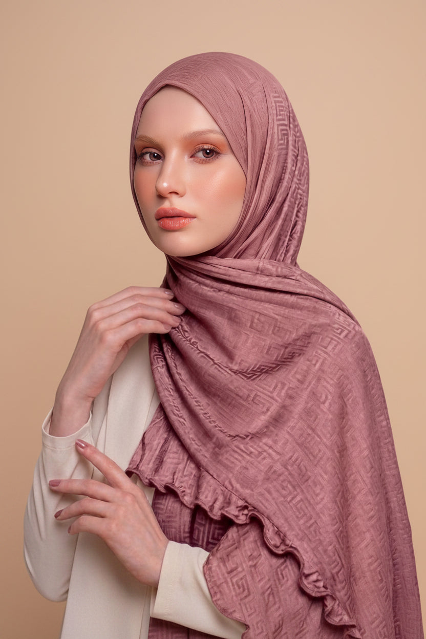 Hijab jersey antideslizante y cómodo 