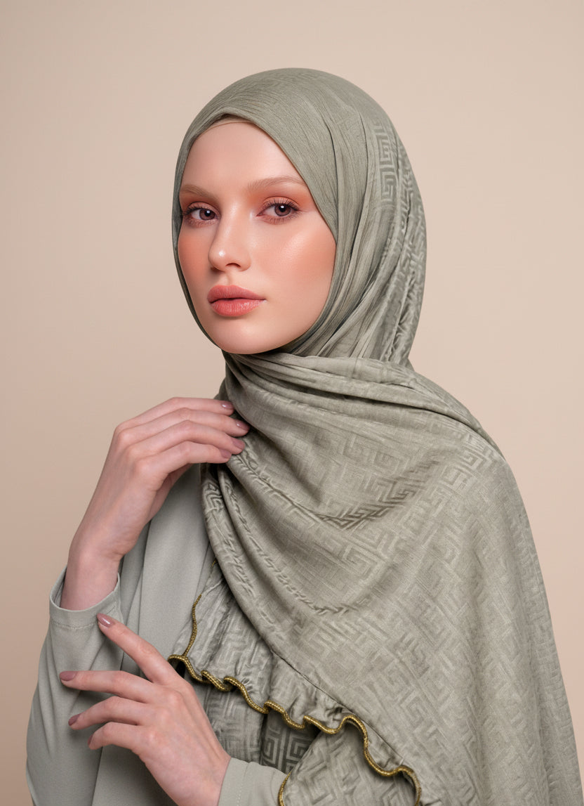 Hijab jersey antideslizante y cómodo 
